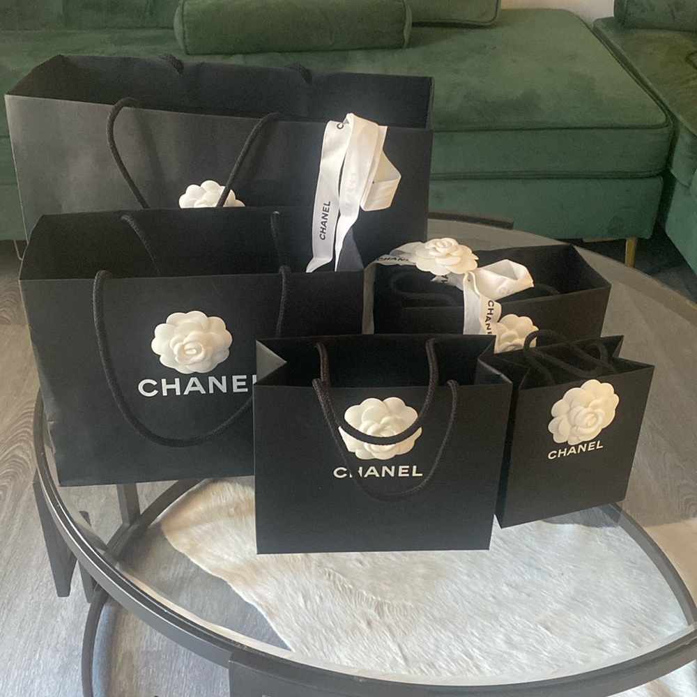 Chanel shopping paper bag